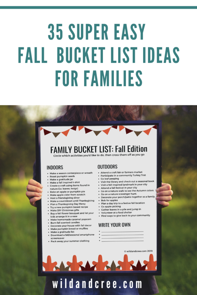 35 Super Easy Fall Bucket List Ideas For Families Wild Cree