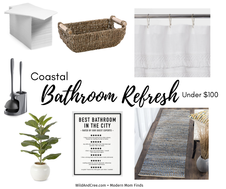 Coastal Bathroom Refresh